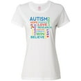thumbnail image 1 of Inktastic Autism Support slogan Women's T-Shirt, 1 of 5