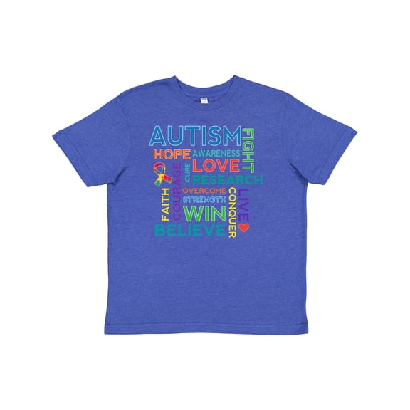 Inktastic Autism Support slogan Youth T-Shirt