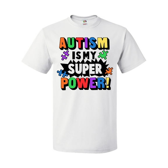 Inktastic Autism is My Super Power with Puzzle Pieces T-Shirt