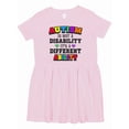 thumbnail image 1 of Inktastic Autism is Not a Disability It's a Different Ability Girls Toddler Dress, 1 of 5