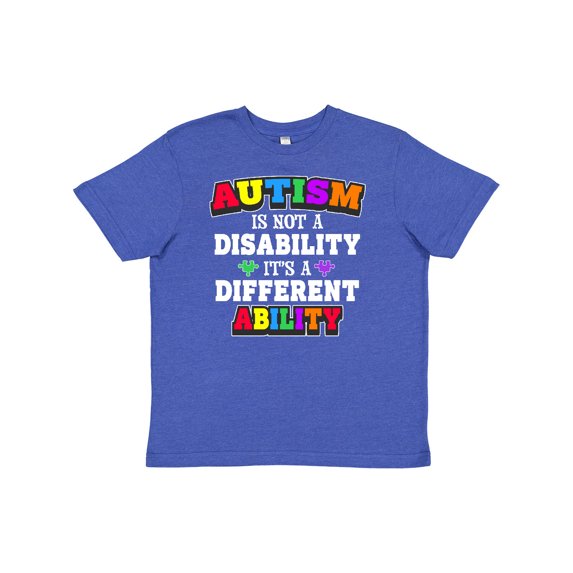 Inktastic Autism is Not a Disability It's a Different Ability Youth T-Shirt