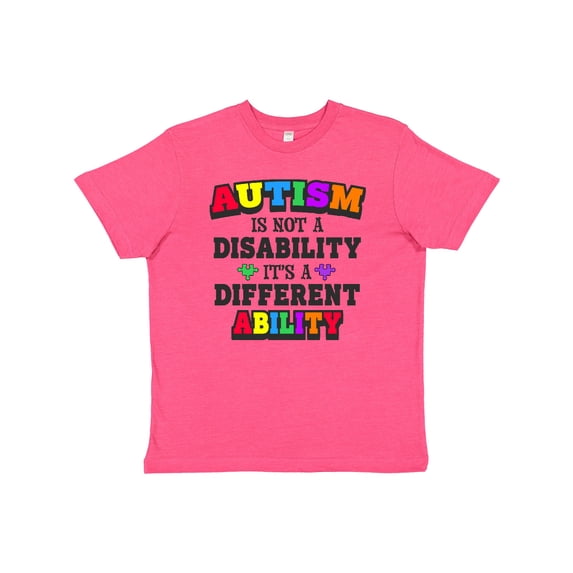 Inktastic Autism is Not a Disability It's a Different Ability Youth T-Shirt