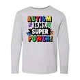 thumbnail image 1 of Inktastic Autism is My Super Power with Puzzle Pieces Long Sleeve Youth T-Shirt, 1 of 5