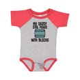 thumbnail image 1 of Inktastic Auto Mechanic Daddy Still Plays with Blocks Boys or Girls Baby Bodysuit, 1 of 5