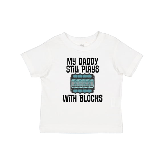 Inktastic Auto Mechanic Daddy Still Plays with Blocks Boys or Girls Baby T-Shirt