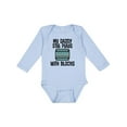 thumbnail image 1 of Inktastic Auto Mechanic Daddy Still Plays with Blocks Boys or Girls Long Sleeve Baby Bodysuit, 1 of 5