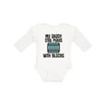 thumbnail image 1 of Inktastic Auto Mechanic Daddy Still Plays with Blocks Boys or Girls Long Sleeve Baby Bodysuit, 1 of 5