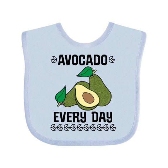 Inktastic Avocado Every Day Boys or Girls Baby Bib