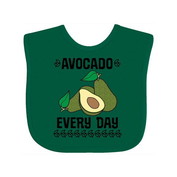 Inktastic Avocado Every Day Boys or Girls Baby Bib