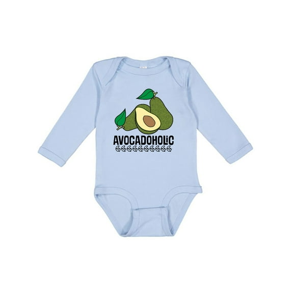 Inktastic Avocado Lover Avocadoholic Boys or Girls Long Sleeve Baby Bodysuit