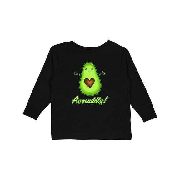 Inktastic Avocuddly- Cute Avocado Boys or Girls Long Sleeve Toddler T-Shirt