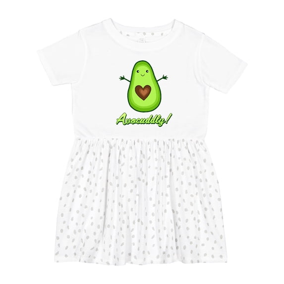 Inktastic Avocuddly Cute Avocado Girls Toddler Dress