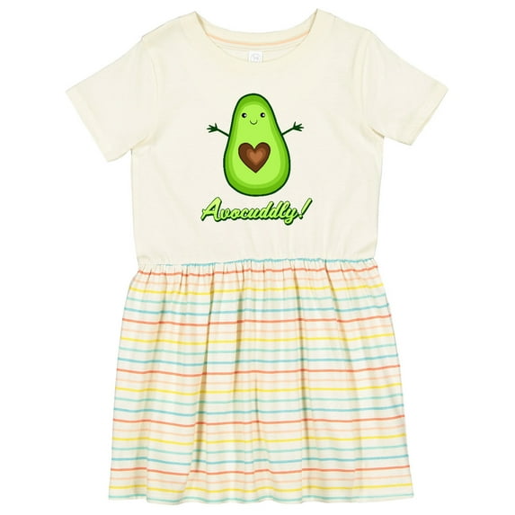 Inktastic Avocuddly Cute Avocado Girls Toddler Dress