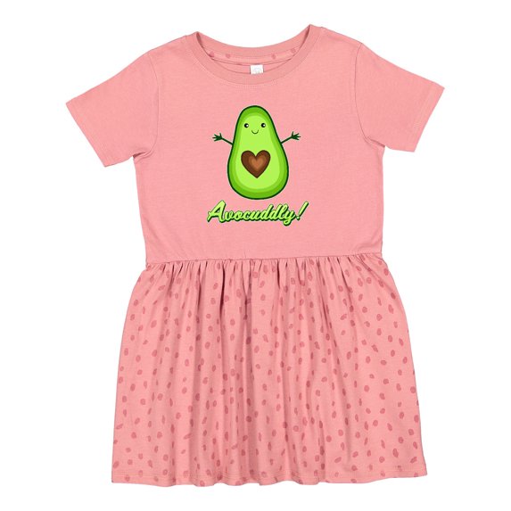 Inktastic Avocuddly Cute Avocado Girls Toddler Dress