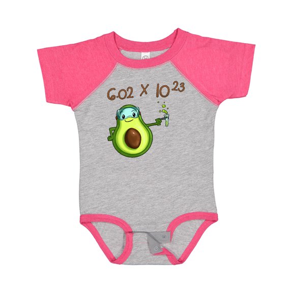 Inktastic Avogadro's Number with Avocado Chemist Boys or Girls Baby Bodysuit