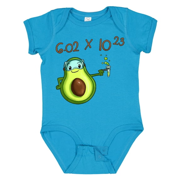 Inktastic Avogadro's Number with Avocado Chemist Boys or Girls Baby Bodysuit