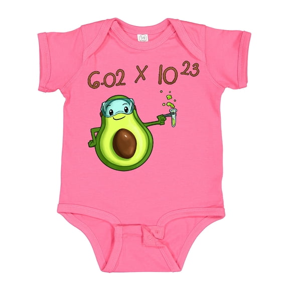 Inktastic Avogadro's Number with Avocado Chemist Boys or Girls Baby Bodysuit
