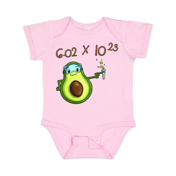 Inktastic Avogadro's Number with Avocado Chemist Boys or Girls Baby Bodysuit