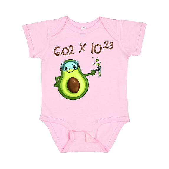 Inktastic Avogadro's Number with Avocado Chemist Boys or Girls Baby Bodysuit
