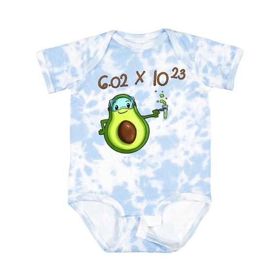 Inktastic Avogadro's Number with Avocado Chemist Boys or Girls Baby Bodysuit