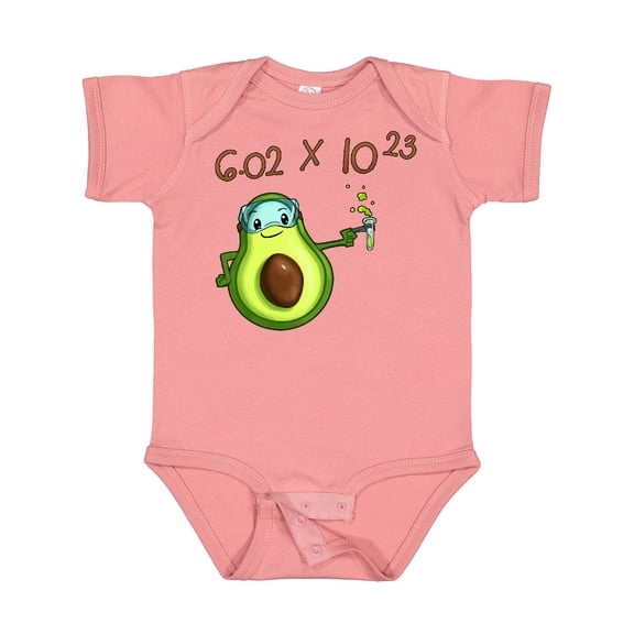 Inktastic Avogadro's Number with Avocado Chemist Boys or Girls Baby Bodysuit