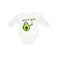 thumbnail image 1 of Inktastic Avogadro's Number with Avocado Chemist Boys or Girls Long Sleeve Baby Bodysuit, 1 of 5