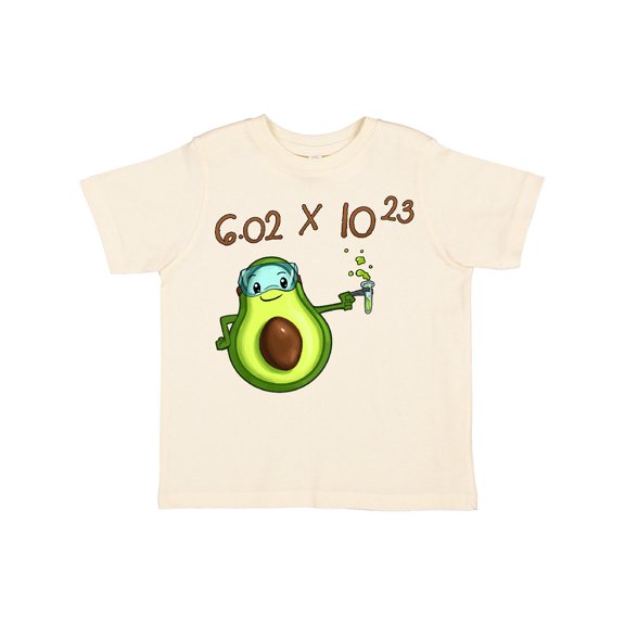 Inktastic Avogadro's Number with Avocado Chemist Boys or Girls Toddler T-Shirt