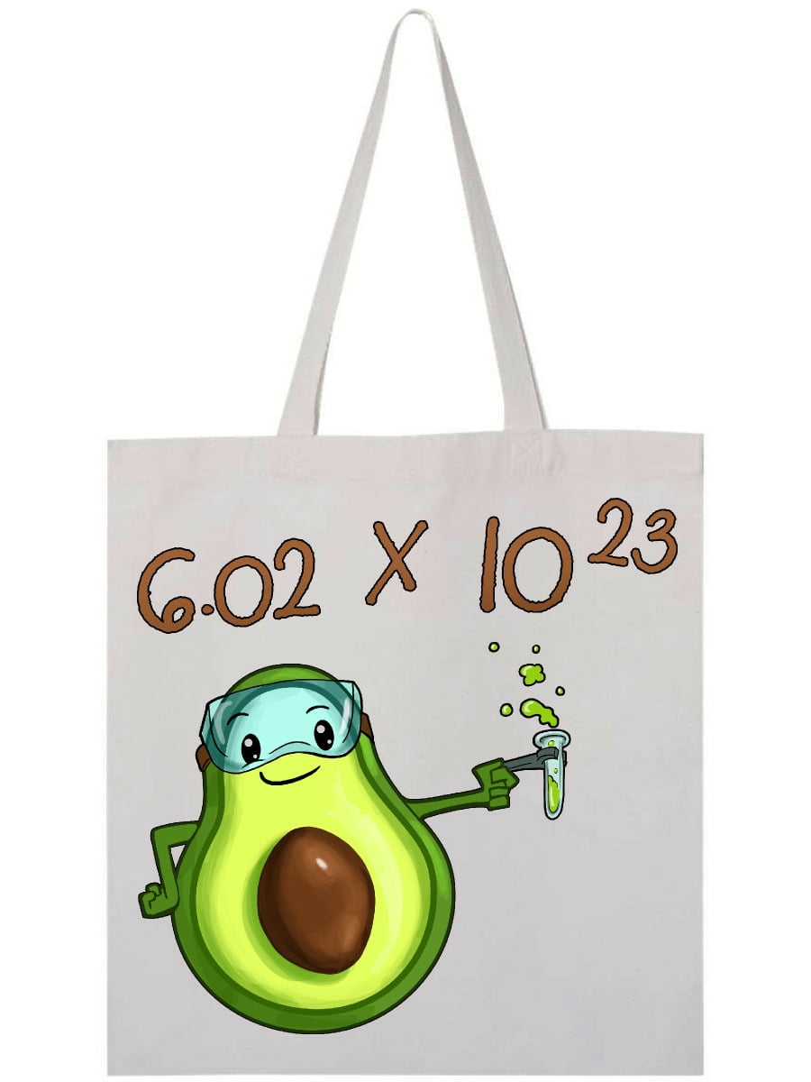 Inktastic Avogadro's Number with Avocado Chemist Tote Bag - Walmart.com