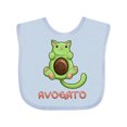 thumbnail image 1 of Inktastic Avogato- Cute Green Cat Avocado Boys or Girls Baby Bib, 1 of 4