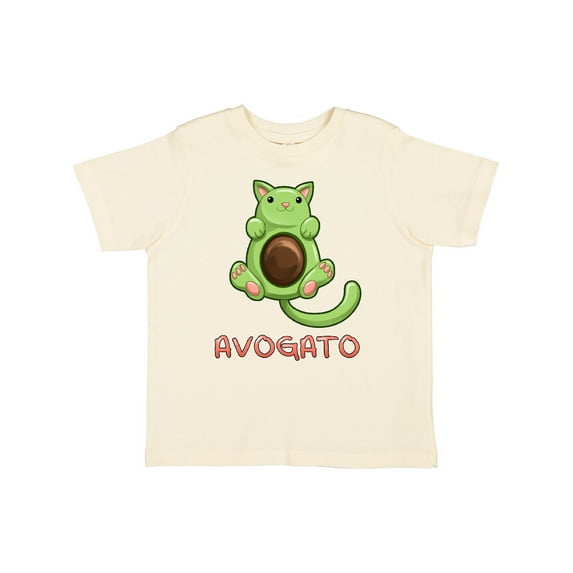 Inktastic Avogato- Cute Green Cat Avocado Boys or Girls Toddler T-Shirt