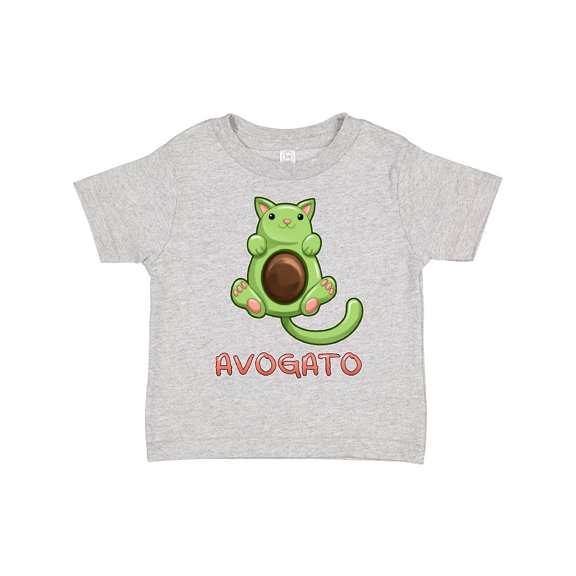 Inktastic Avogato- Cute Green Cat Avocado Boys or Girls Toddler T-Shirt