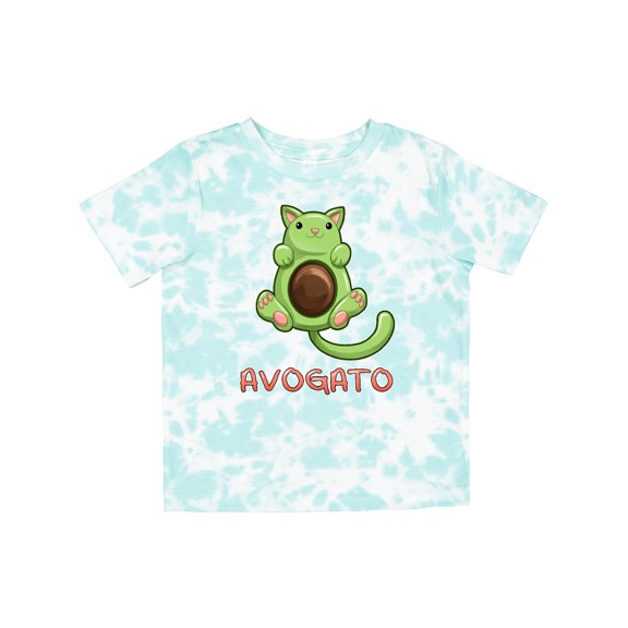 Inktastic Avogato- Cute Green Cat Avocado Boys or Girls Toddler T-Shirt