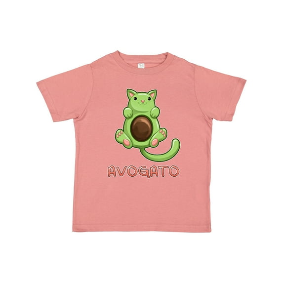 Inktastic Avogato- Cute Green Cat Avocado Boys or Girls Toddler T-Shirt