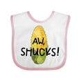 thumbnail image 1 of Inktastic Aw, Shucks Corn on the Cob Humor Boys or Girls Baby Bib, 1 of 4