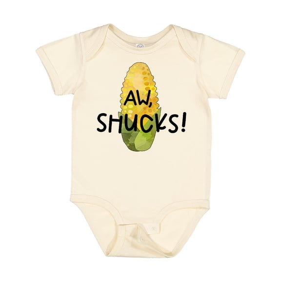 Inktastic Aw, Shucks Corn on the Cob Humor Boys or Girls Baby Bodysuit