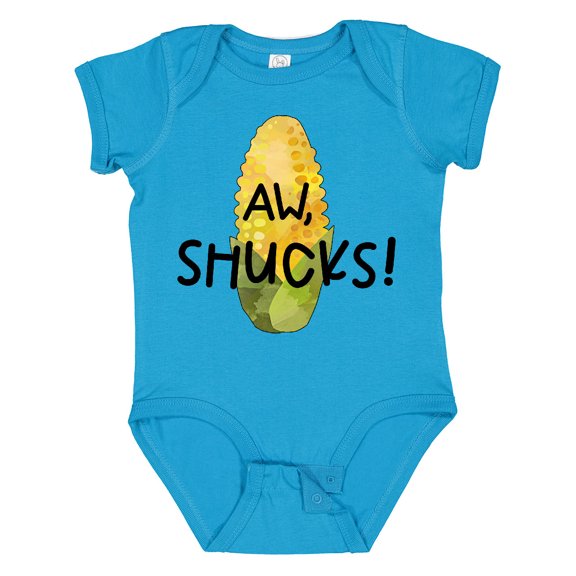 Inktastic Aw, Shucks Corn on the Cob Humor Boys or Girls Baby Bodysuit