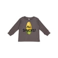 thumbnail image 1 of Inktastic Aw, Shucks Corn on the Cob Humor Boys or Girls Long Sleeve Toddler T-Shirt, 1 of 5