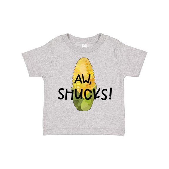 Inktastic Aw, Shucks Corn on the Cob Humor Boys or Girls Toddler T-Shirt