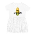 thumbnail image 1 of Inktastic Aw, Shucks Corn on the Cob Humor Girls Toddler Dress, 1 of 5