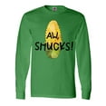 thumbnail image 1 of Inktastic Aw, Shucks Corn on the Cob Humor Long Sleeve T-Shirt, 1 of 5