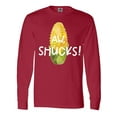 thumbnail image 1 of Inktastic Aw, Shucks Corn on the Cob Humor Long Sleeve T-Shirt, 1 of 5