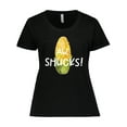 thumbnail image 1 of Inktastic Aw, Shucks Corn on the Cob Humor Women's Plus Size T-Shirt, 1 of 5