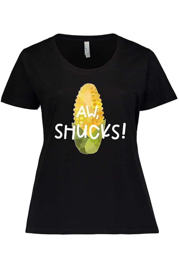 Aw, Shucks Corn on the Cob Humor Women's Plus Size T-Shirt