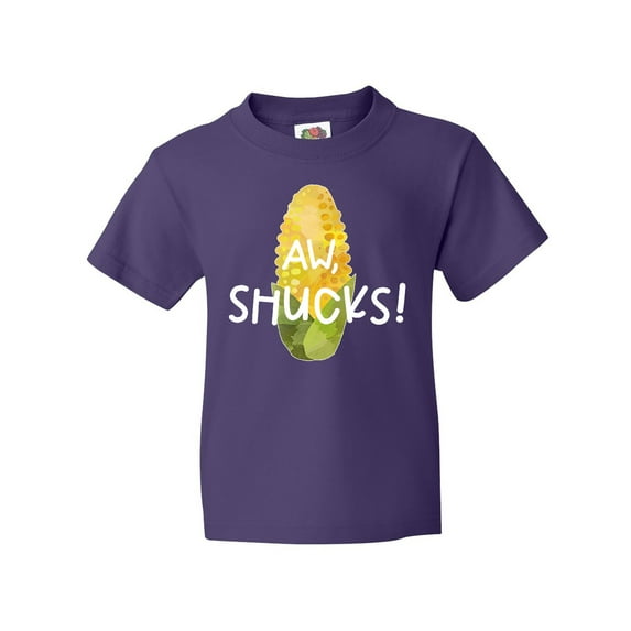 Inktastic Aw, Shucks Corn on the Cob Humor Youth T-Shirt