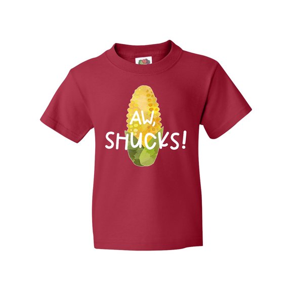 Inktastic Aw, Shucks Corn on the Cob Humor Youth T-Shirt