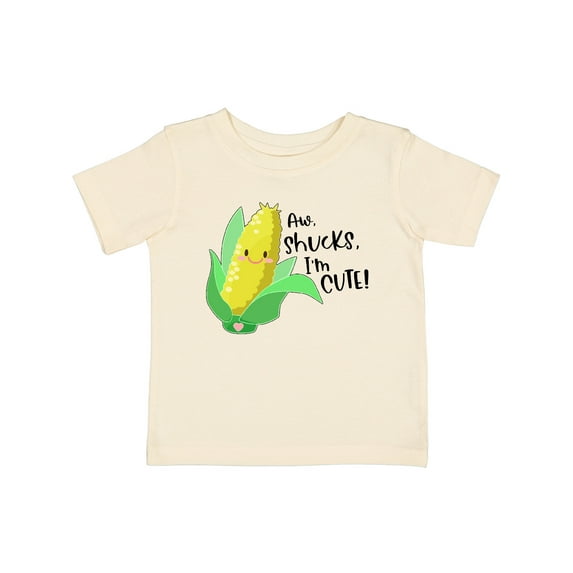 Inktastic Aw, Shucks, I'm Cute Corn Humor Boys or Girls Baby T-Shirt