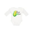 thumbnail image 1 of Inktastic Aw, Shucks, I'm Cute Corn Humor Boys or Girls Long Sleeve Baby Bodysuit, 1 of 5