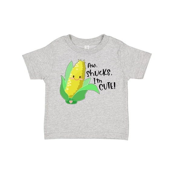 Inktastic Aw, Shucks, I'm Cute Corn Humor Boys or Girls Toddler T-Shirt