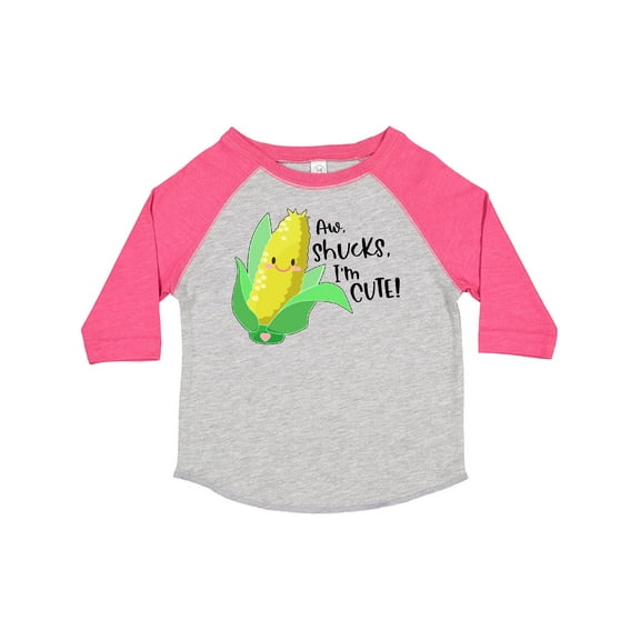 Inktastic Aw, Shucks, I'm Cute Corn Humor Boys or Girls Toddler T-Shirt