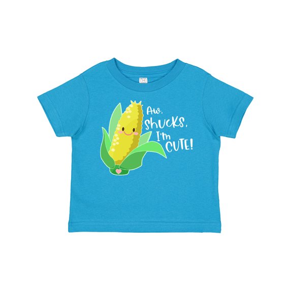 Inktastic Aw, Shucks, I'm Cute Corn Humor Boys or Girls Toddler T-Shirt